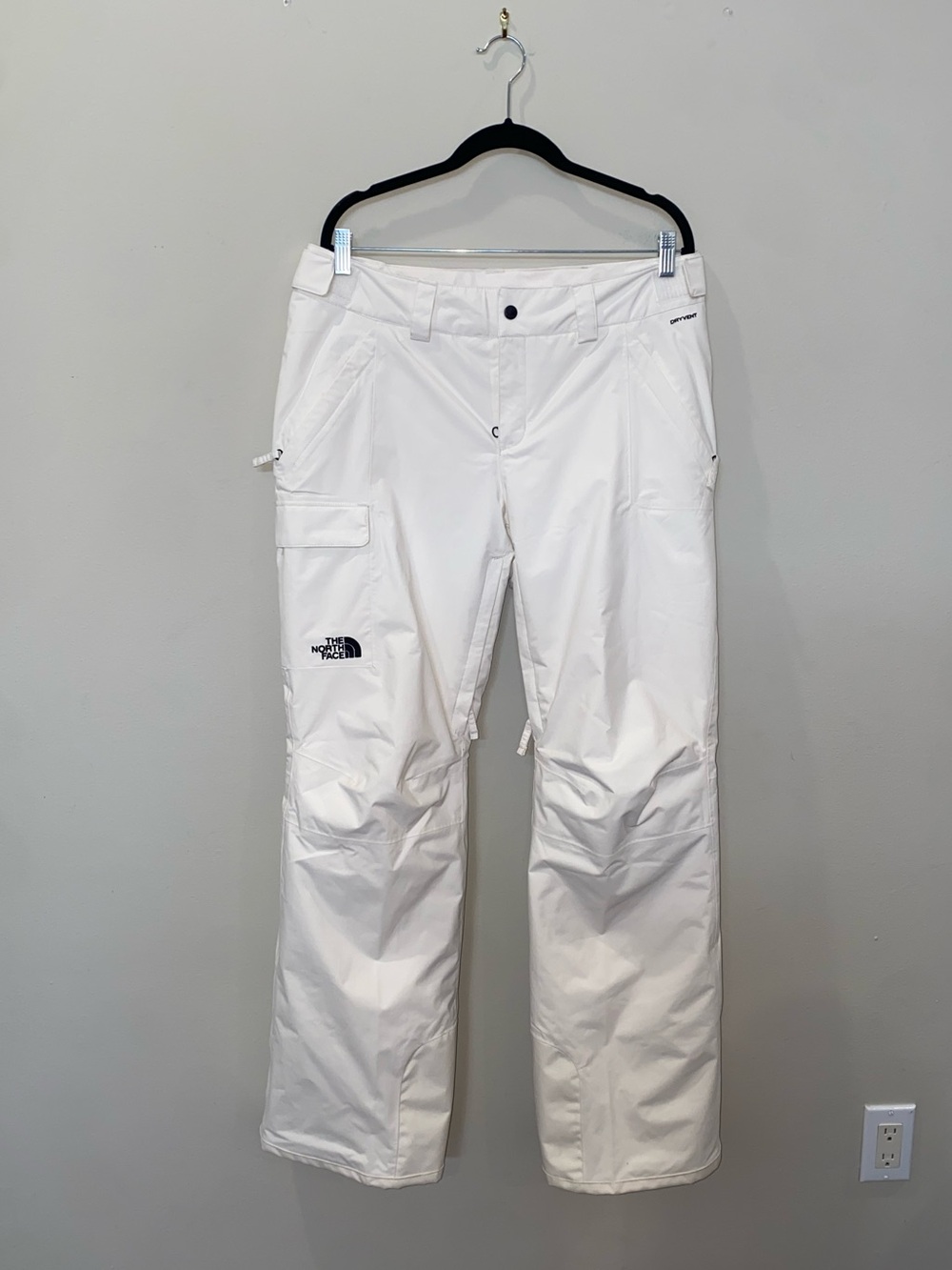 The North Face Women's White Cargo Snow Pants